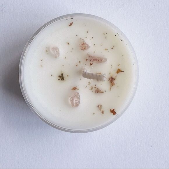 Divine Feminine Self-Love Salt Bowl Kit - Pink Himalayan Salt, Herbs, Tealight - Picture 6 of 6